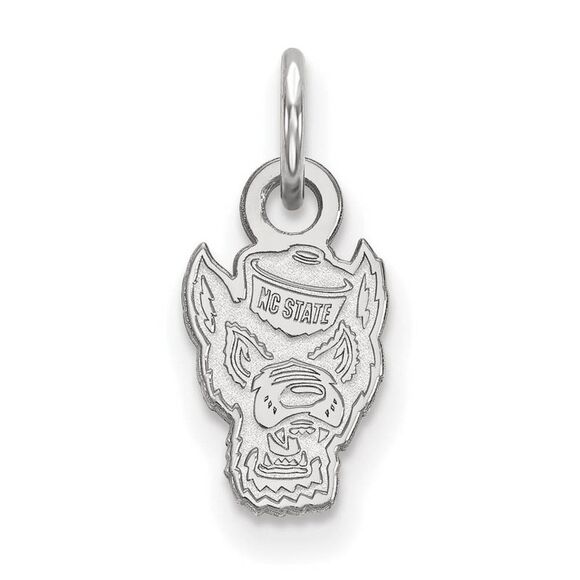 10k White Gold North Carolina State XS (Tiny) Logo Charm or Pendant